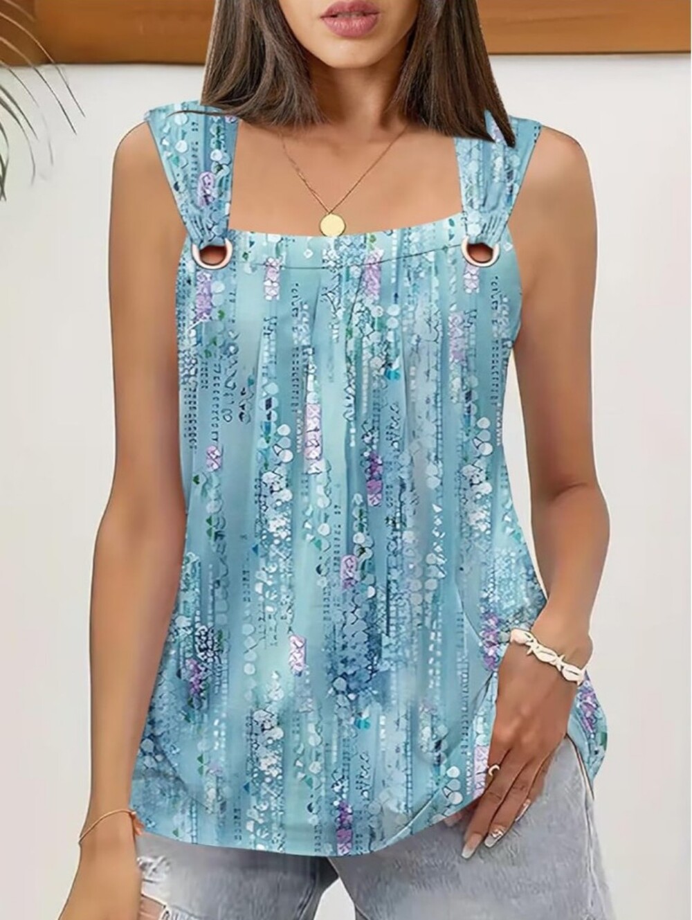 New- Plus Size Sleeveless Blouse